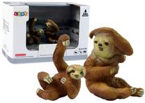 Figūrėlių rinkinys Lean Toys Animal Series Sloth with baby 12329, 2 vnt., ruda sp.