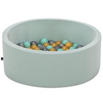 Baseins ar bumbiņām Kalune Design Bubble Pops, ⌀ 7 cm, zelta krās. piparmētra (mint) krās.