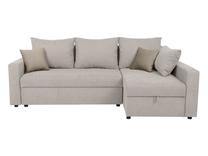 Kampinė sofa - lova Przemek IV, smėlio sp., 240 x 138 cm x 89 cm