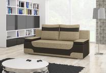 Sofa Area Berlin 03, Soft 66, šviesiai ruda sp./tamsiai ruda sp., 92 x 200 cm x 90 cm
