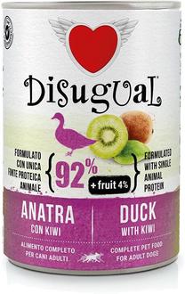 Märg koeratoit Disugual Fruit Duck & Kiwi, pardiliha, 0.4 kg