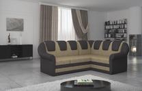 Kampinė sofa Lord II Berlin 03, Soft 66, ruda sp./smėlio sp., dešininė, 190 x 243 cm x 105 cm