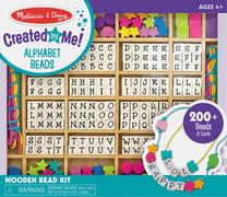 Бисер Melissa & Doug Alphabet Beads, многоцветный