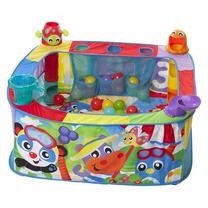 Игровой манеж с шариками Playgro 0186366, 80 см x 80 см, 31 шт, многоцветный