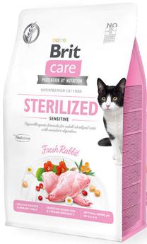 Sausā kaķu barība Brit Care Sterilised Sensitive, truša gaļa, 0.4 kg