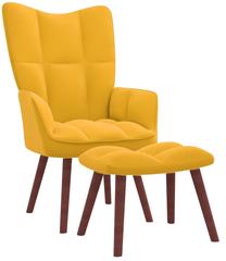 Кресло VLX Relaxing 328069, желтый цв., 69 см x 61.5 см x 95.5 см