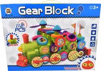 Konstruktorius Pro Kids Gear Block Queue 358496, 112 vnt., įvairių spalvų