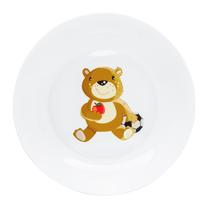 Šķīvīši Ambition Junior Eddie, 1 g., 19.2 cm, porcelāna, brūna krās./balta krās./sarkana krās.
