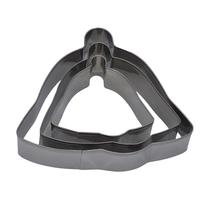 Kalėdinės formelės sausainiams, rinkinys Brunbeste Bell BB-3034, sidabro sp., 8.6 cm