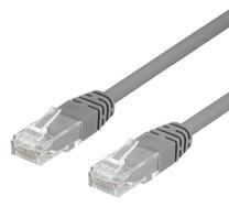 Сетевой кабель Deltaco TP-610 RJ-45 Male, RJ-45 Male, 10 м, серый цв.