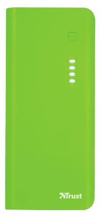 Lādētājs-akumulators (Power bank) Trust Primo, 10000 mAh, zaļa krās.