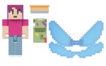Фигурка-игрушка Mattel Minecraft Creator Artists Apron, 8 см, синий цв./розовый цв.