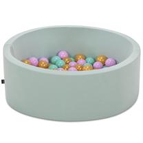 Baseins ar bumbiņām Kalune Design Bubble Pops, ⌀ 7 cm, zelta krās. piparmētra (mint) krās.