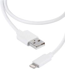 Vads Vivanco, USB/Apple Lightning, balta krās.