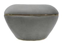 Pufas Kayoom Contessa 125 2OAAR-TAU, pilka sp./smėlio sp., 60 cm x 60 cm x 42.5 cm