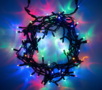Spuldzīšu virtenes Christmas Touch 9955010, 6 m, daudzkrāsaina, 80 LED