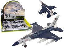 Žaislinis lėktuvas Lean Toys Fighter Metal plane 15407, tamsiai mėlyna sp., 1:72