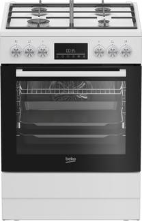 Prekė su pažeista pakuote. Dujinė viryklė su elektrine orkaite Beko FBM62330GWDTN