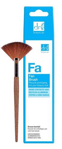 Birstīte, sārtumiem Dr. Botanicals Fan Brush, brūna krās.