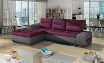 Kampinė sofa Ottavio Lars 68, Soft 29, violetinė sp., kairinė, 180 x 275 cm x 85 cm