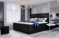 Lova dvigulė continental Vivre Mat Velvet 99, 140 x 200 cm, juoda sp., su čiužiniu
