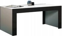 Žurnalinis staliukas Pro Meble Milano, balta sp./juoda sp., 120 cm x 60 cm x 50 cm