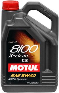 Motoreļļa Motul 8100 X-Clean 5W - 40, sintētiskais, 5 l