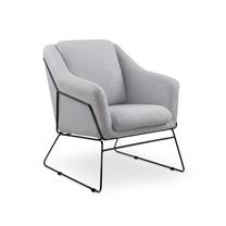 Krėslas Soft 2, juoda sp./pilka sp., 76 cm x 69 cm x 81 cm