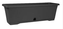 Gėlių vazonas Domoletti TBTISB60-120, plastikinis, 60 cm x 17 cm, Ø 60 cm, pilka sp.