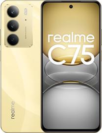 Mobilais telefons Realme C75, 256 GB, lightning gold krās.