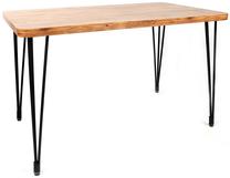Stalas Kalune Design Lagos 1422, juoda sp./riešuto sp., 70 cm x 120 cm x 75 cm