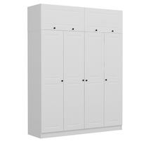 Riidekapp Kalune Design 5136, valge v., 52 cm x 180 cm x 235 cm