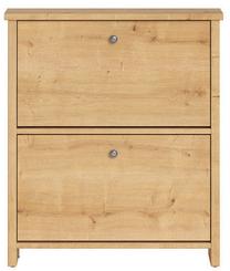 Batų dėžė Porto II, ąžuolo, 75 cm x 18.5 cm x 87 cm