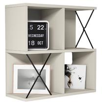 Sieninė lentyna Kalune Design Extra 845HCT1616, kreminė sp., 60 cm x 24 cm x 60 cm