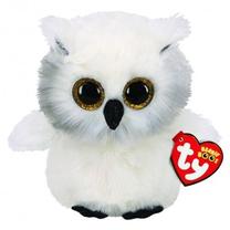 Mīkstā rotaļlieta TY Beanie Boos Owl, balta krās., 15 cm