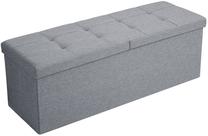 Pufas Songmics, pilka sp., 110 cm x 38 cm x 38 cm