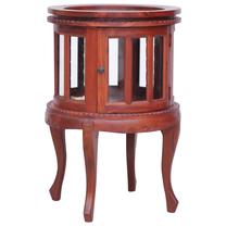 Vitrina VLX Solid Mahogany, ruda sp., 50 cm x 50 cm x 76 cm