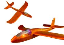 Žaislinis lėktuvas Lean Toys Glider Plane 12107, oranžinė sp.