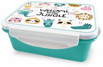 Toidukarp Itotal Jungle, 0.65 l, 16 cm x 12 cm, valge v./helesinine v.