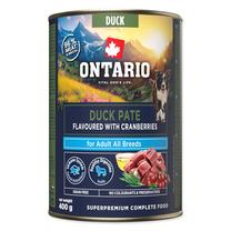 Šlapias šunų maistas Ontario Adult Pate, antiena/spanguolės, 0.4 kg