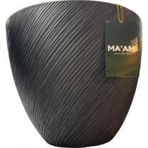 Gėlių vazonas Home4you Danae, cementas, 55 cm x 55 cm, Ø 55 cm, tamsiai pilka sp.