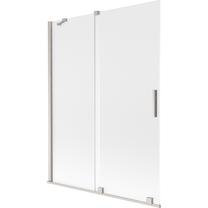 Dušas siena Mexen Velar, 130 cm x 150 cm, caurspīdīga krās./matēta niķeļa krās./matēta faktūra