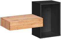 Sieninė lentyna ASM Easy Typ 02, ąžuolo sp./juoda sp., 60 cm x 30 cm x 100 cm
