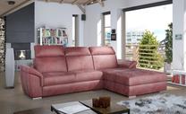 Kampinė sofa Trevisco Monolith 63, rožinė sp., dešininė, 216 x 272 cm x 100 cm