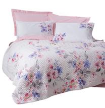 Patalynės užvalkalų komplektas Mijolnir Jayda, baltas/rožinis, 220 x 230 cm