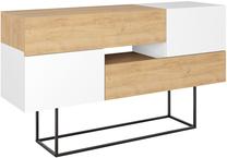 Konsoles galds Kalune Design Eros, ozola krās./balts krās., 145 cm x 40 cm x 82 cm
