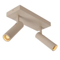Valgusti lagi Lucide Grado 22974/02/41, GU10, 2 x 8 W, beež v. / beež v., 3.9 x 13.5 cm