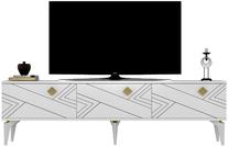 ТВ стол Kalune Design Touch v2, белый цв., 63.6 см x 150 см x 35 см