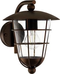 Õue seinavalgusti Eglo Pulfero, 60W, E27, IP44, pruun v., 22 cm x 28 cm