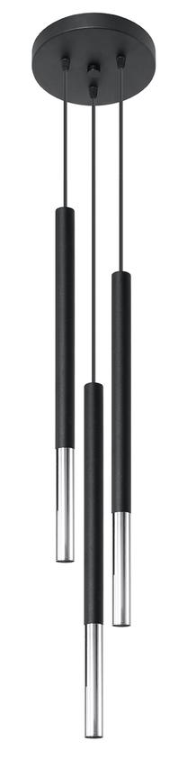 Valgusti rippuv Sollux Mozaica 3P, G9, 3 x 40 W, must v./kroom v. / must v.